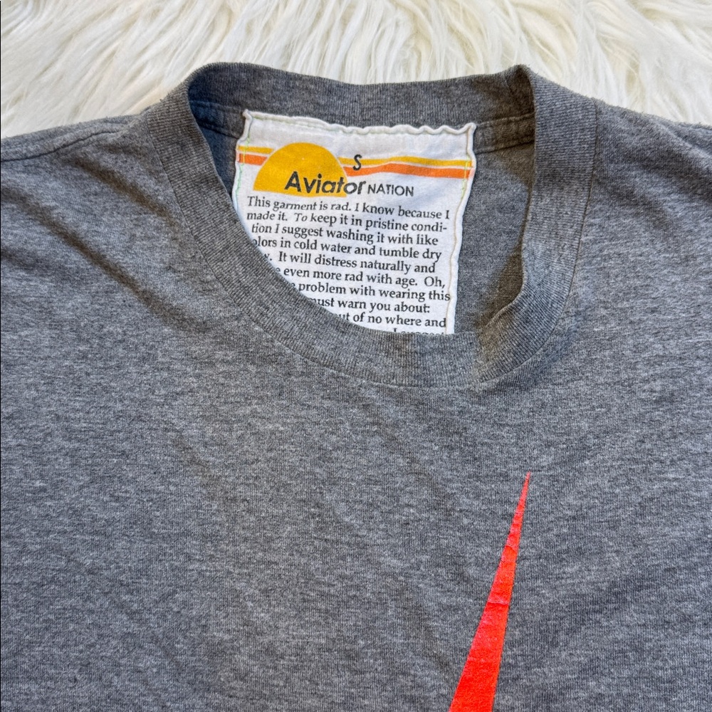 Aviator Nation Graphic Print Crew Neck size S - Picture 5 of 6